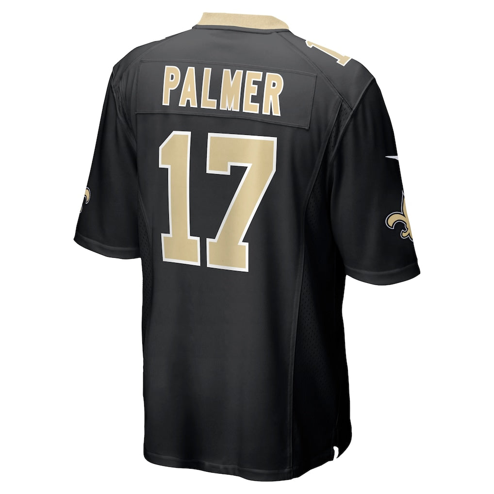 CAdoa NO.Saints #17 Trey Palmer Black Team Game Jersey
