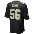 CAdoa NO.Saints #56 Demario Davis Black Game Jersey