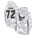 H.Texans #72 Tommy Togiai Player Arctic Camo Salute to Service Hoodies Limited Game CAdoa Stitched Jerseys