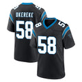 C.Panthers #58 Bobby Okereke Player Black Vapor Untouchable Limited Game CAdoa Stitched Jerseys