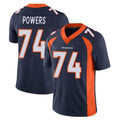 D.Broncos #74 Ben Powers Player Navy Vapor Untouchable Limited Game CAdoa Stitched Jerseys