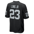 CAdoa LV.Raiders #23 David Long Jr. Black Team Game Jersey