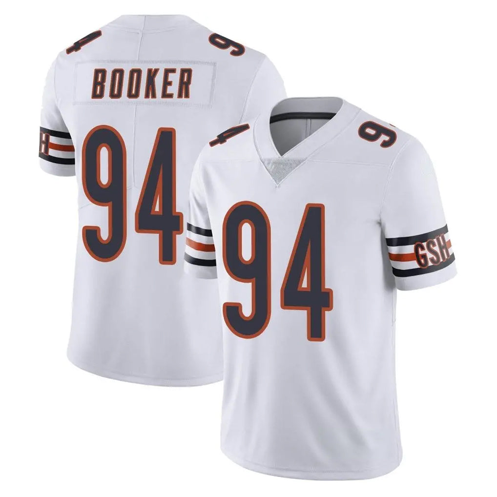 C.Bears #94 Austin Booker Player White Vapor Untouchable Limited Home Game CAdoa Stitched Jerseys