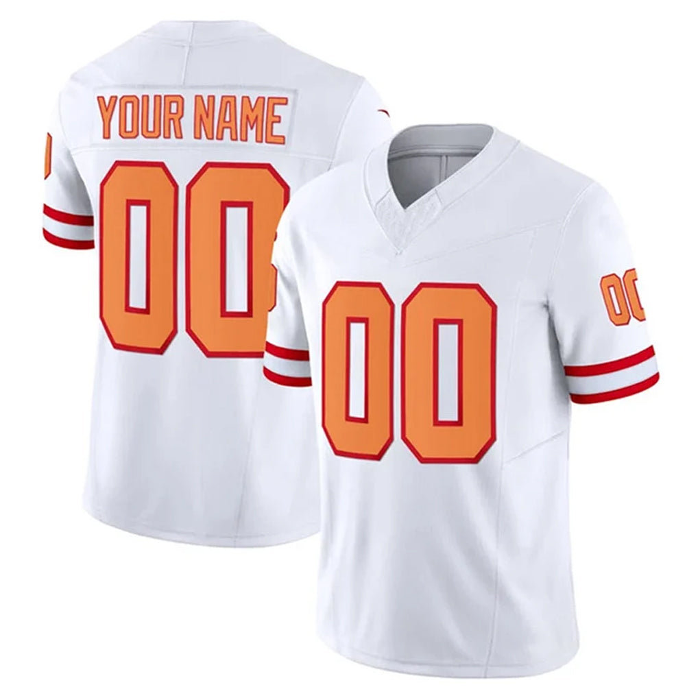 Custom TB.Buccaneers White Limited '76 Vapor F.U.S.E. Home Game Any Name & Numbers CAdoa Stitched Jerseys
