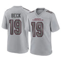 A.Cardinals #19 Carson Beck Player Gray Fashion Home Game beagls Stitched Jerseys