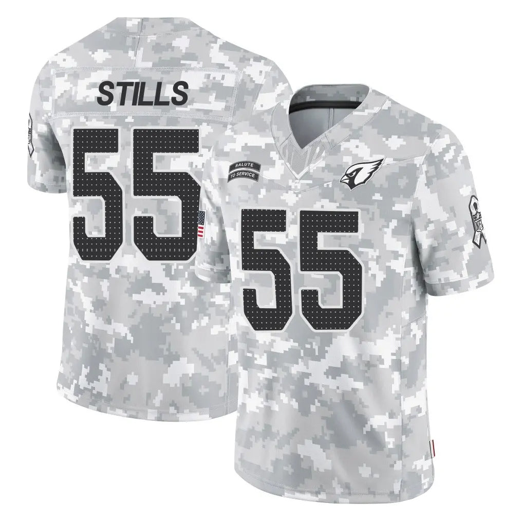A.Cardinals #55 Dante Stills Player Camo Salute to Service Limited Home beagls Stitched Jerseys