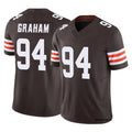 C.Browns #94 Mason Graham Player Brown Vapor F.U.S.E. Limited Home Game CAdoa Stitched Jerseys