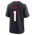 CAdoa H.Texans #1 Dad Navy Game Jersey