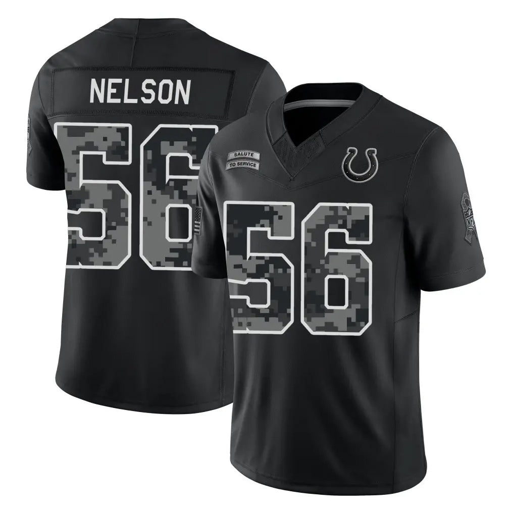 IN.Colts #56 Quenton Nelson Player Black Limited 2026 Salute to Service Home Game CAdoa Stitched Jerseys