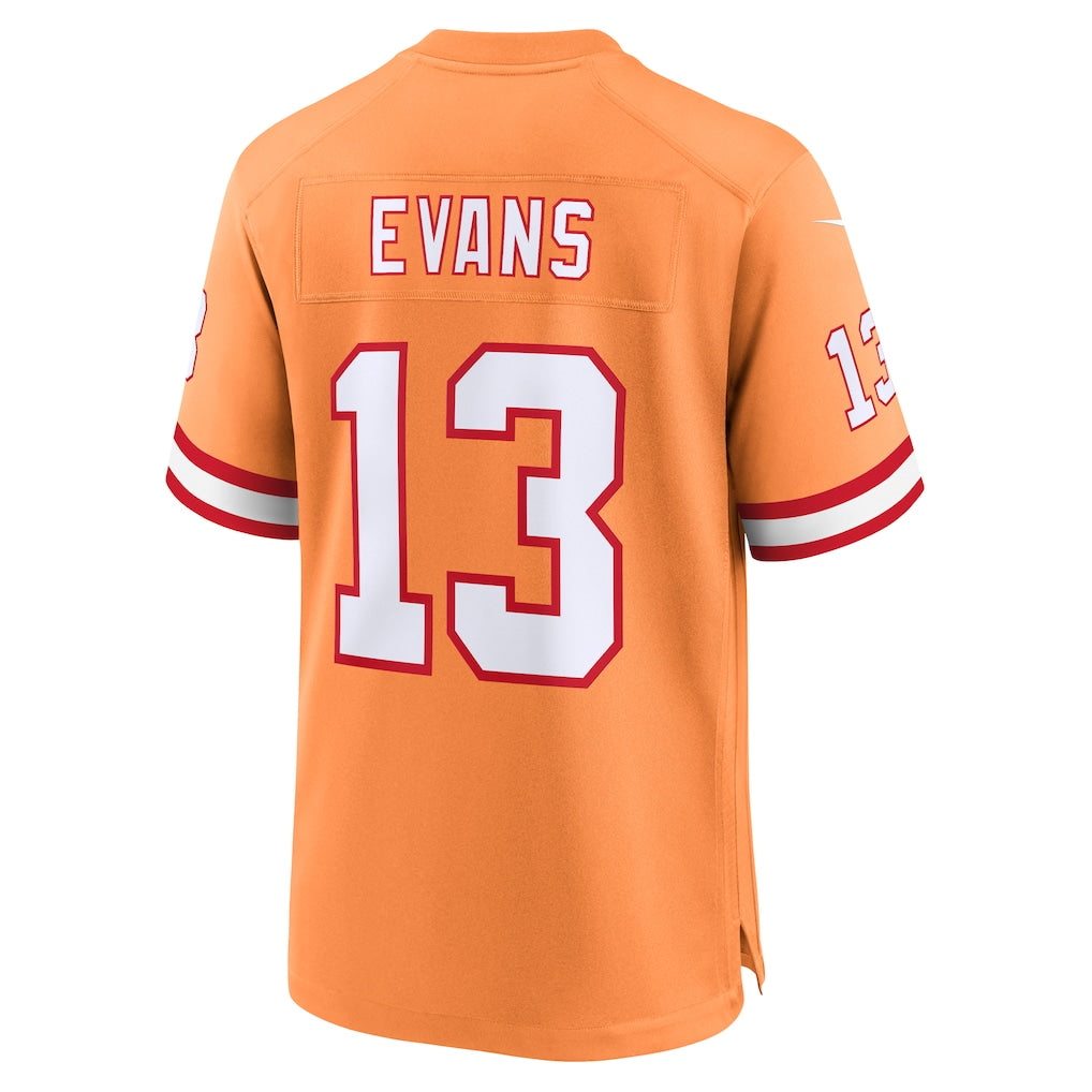 CAdoa TB.Buccaneers #13 Mike Evans Orange Throwback Game Jersey