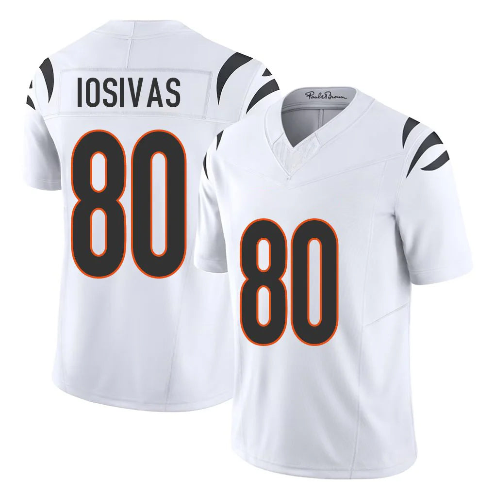 C.Bengals #80 Andrei Iosivas Player White Vapor F.U.S.E. Limited Home Game CAdoa Stitched Jerseys