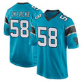 C.Panthers #58 Bobby Okereke Player Blue Game CAdoa Stitched Jerseys