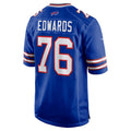 CAdoa B.Bills #76 David Edwards Royal Team Game Jersey