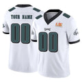 Custom P.Eagles White Limited Vapor F.U.S.E. Super Bowl LIX Home Game Any Name & Numbers CAdoa Stitched Jerseys
