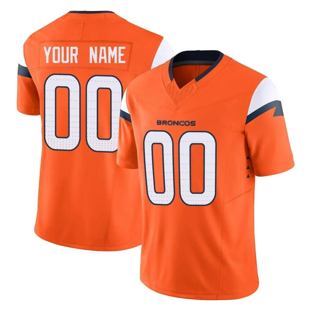 Custom D.Broncos Orange Vapor F.U.S.E. Limited Home Game Any Name & Numbers CAdoa Stitched Jerseys