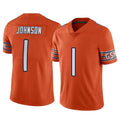 C.Bears #1 Jaylon Johnson Player Orange Alternate Vapor Limited Home Game CAdoa Stitched Jerseys