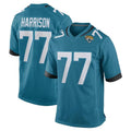 J.Jaguars #77 Anton Harrison Player Teal Home Game CAdoa Stitched Jerseys