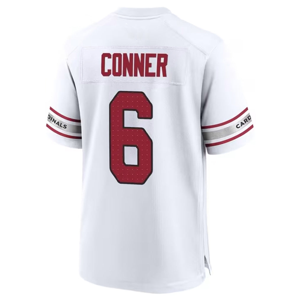 A.Cardinals #6 James Conner Player White Home Game beagls Stitched Jerseys