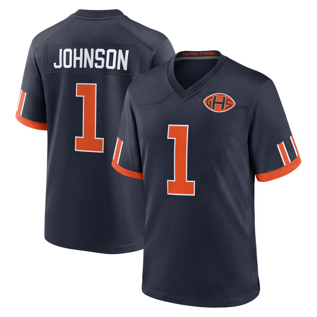 C.Bears #1 Jaylon Johnson Player Navy 2026 Rivalries Collection Home Game CAdoa Stitched Jerseys