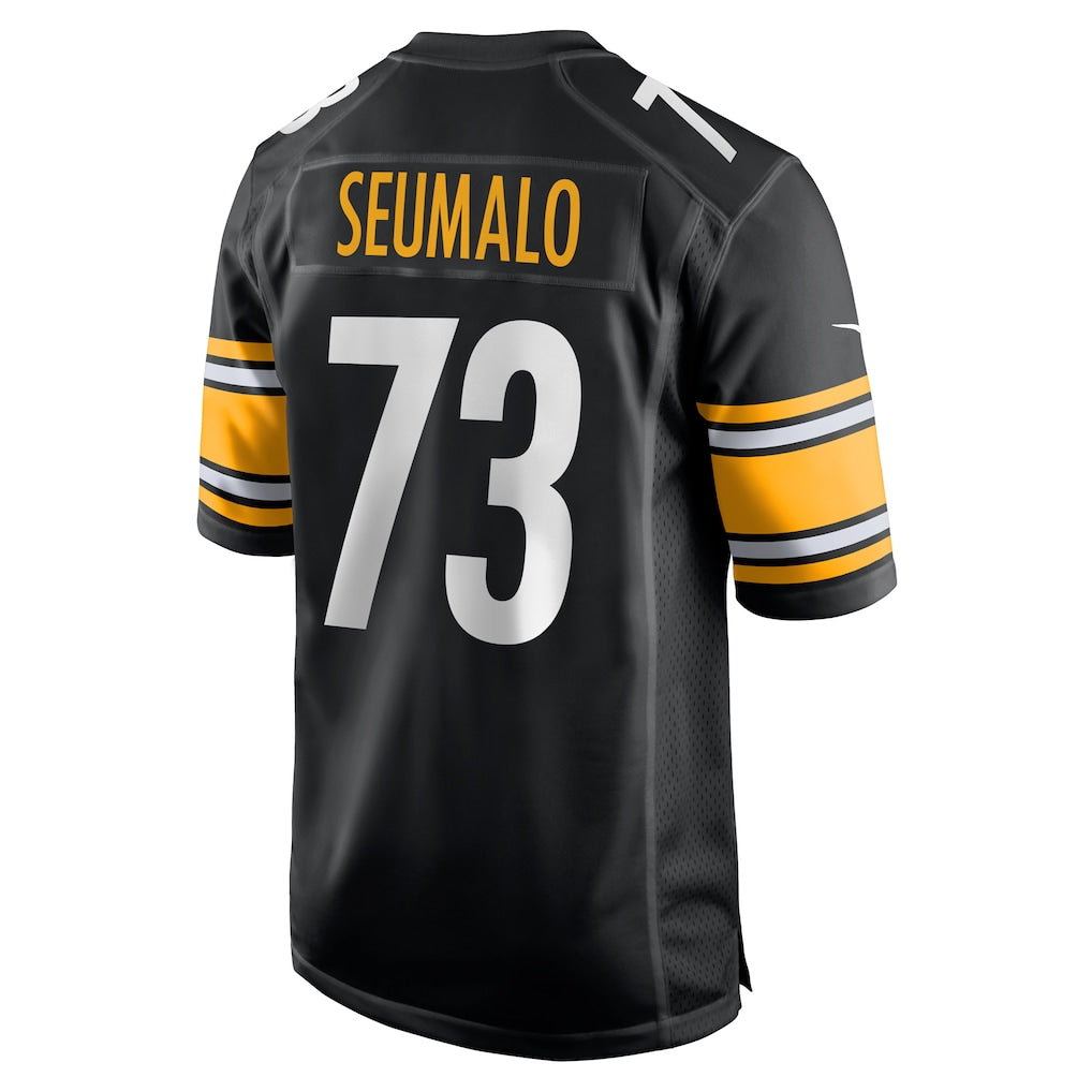 CAdoa P.Steelers #73 Isaac Seumalo Black Game Jersey
