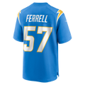 CAdoa LA.Chargers #57 Clelin Ferrell Powder Blue Team Game Jersey