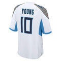 CAdoa T.Titans #10 Vince Young White Retired Player Game Jersey