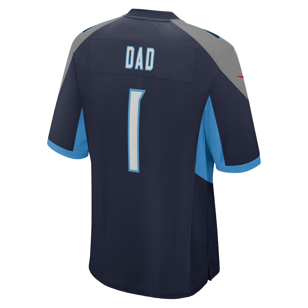 CAdoa T.Titans #1 Dad Navy Game Jersey