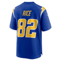 CAdoa LA.Chargers #82 Brenden Rice Royal 2nd Alternate Game Player Jersey