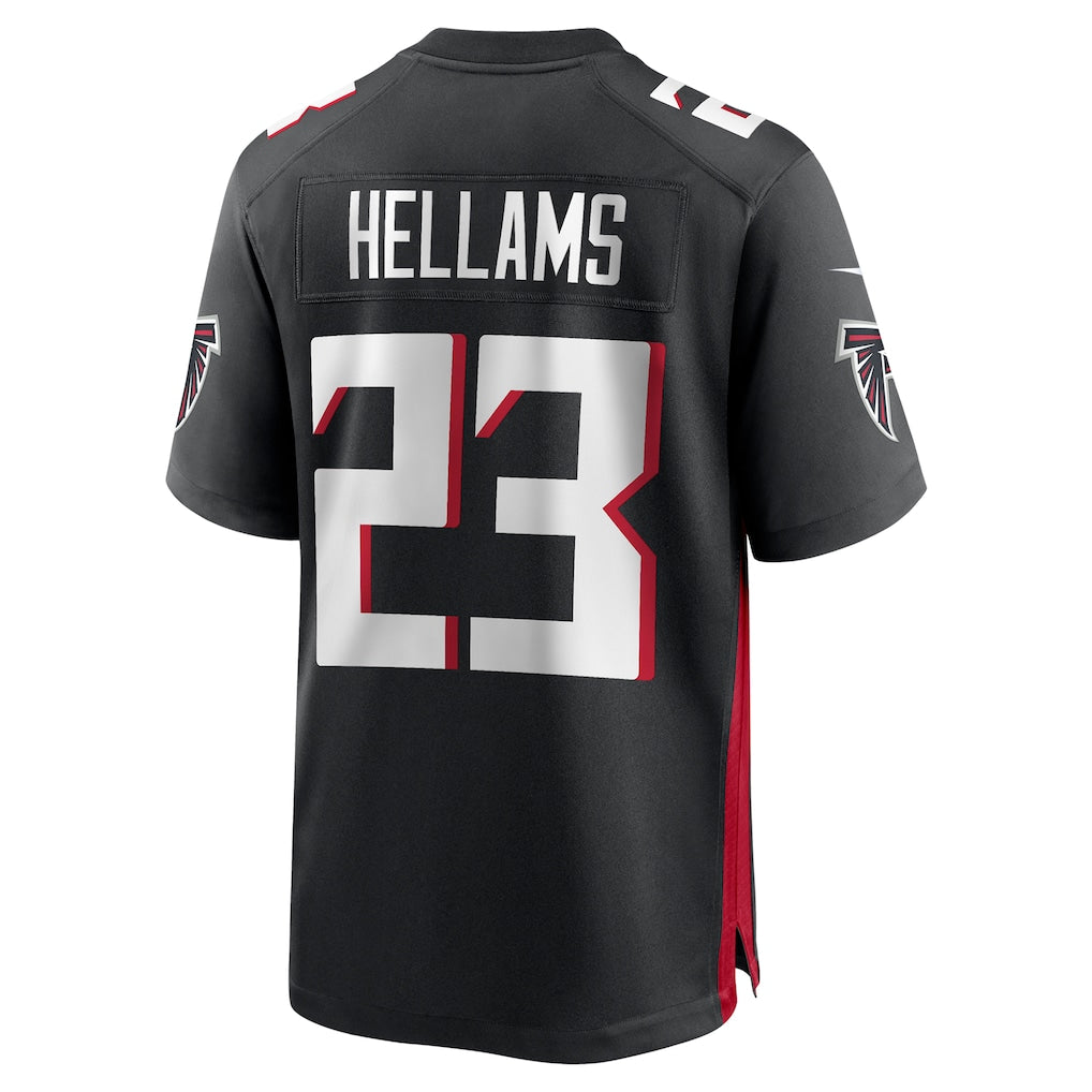 CAdoa A.Falcons #23 DeMarcco Hellams Black Team Game Jersey