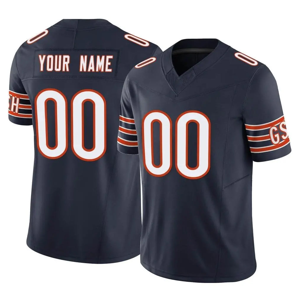 Custom C.Bears Navy Vapor F.U.S.E. Limited Home Game Any Name & Numbers CAdoa Stitched Jerseys
