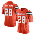 C.Browns #28 Emmanuel McNeil-Warren Player Orange Home Game CAdoa Stitched Jerseys