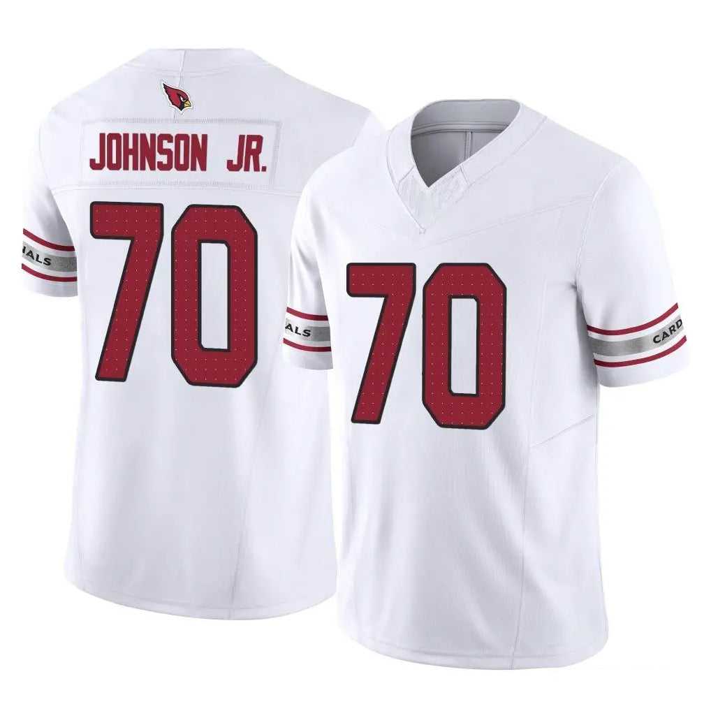 A.Cardinals #70 Paris Johnson Jr. Player White Vapor F.U.S.E. Limited Home Game CAdoa Stitched Jerseys