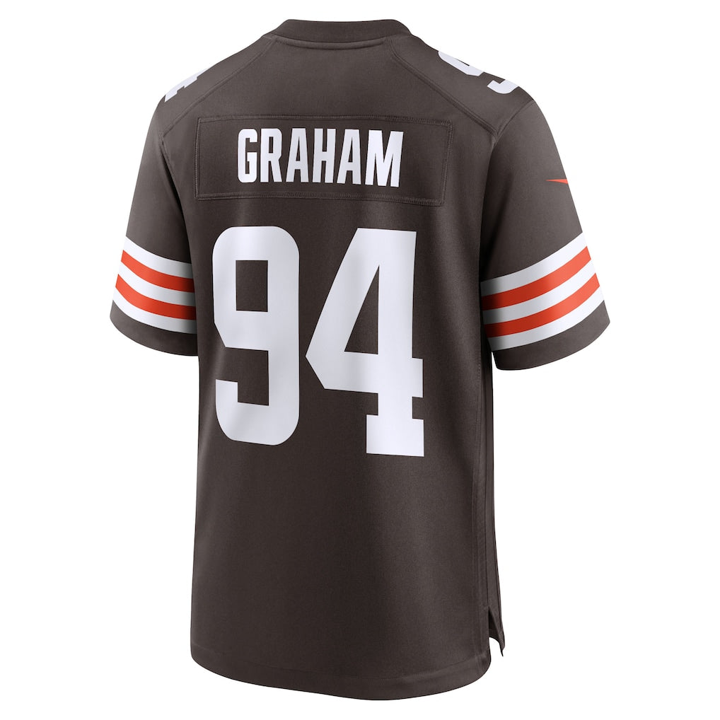 CAdoa C.Browns #94 Mason Graham Brown 2025 NFL Draft First Round Pick Game Jersey