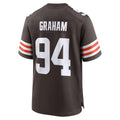 CAdoa C.Browns #94 Mason Graham Brown 2025 NFL Draft First Round Pick Game Jersey