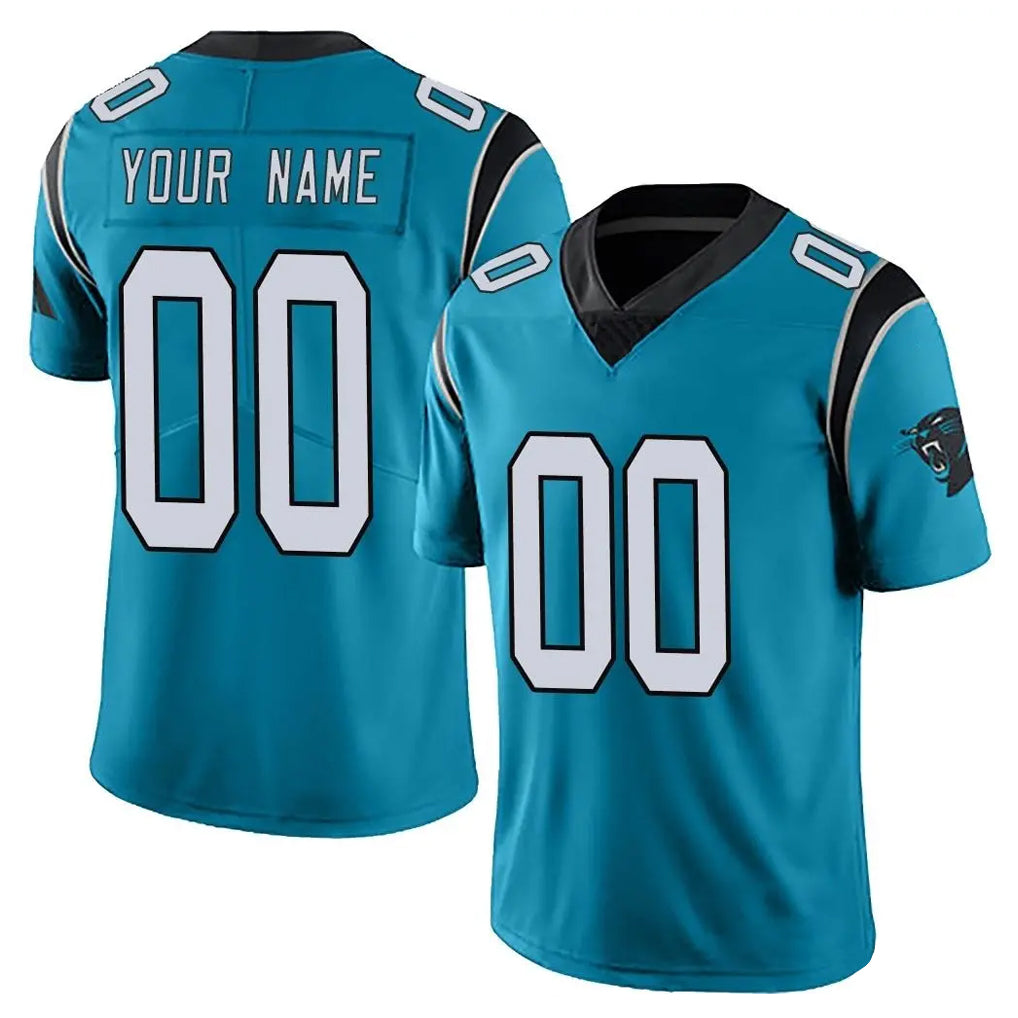 Custom C.Panthers Blue Vapor Untouchable Limited Game Any Name & Numbers CAdoa Stitched Jerseys