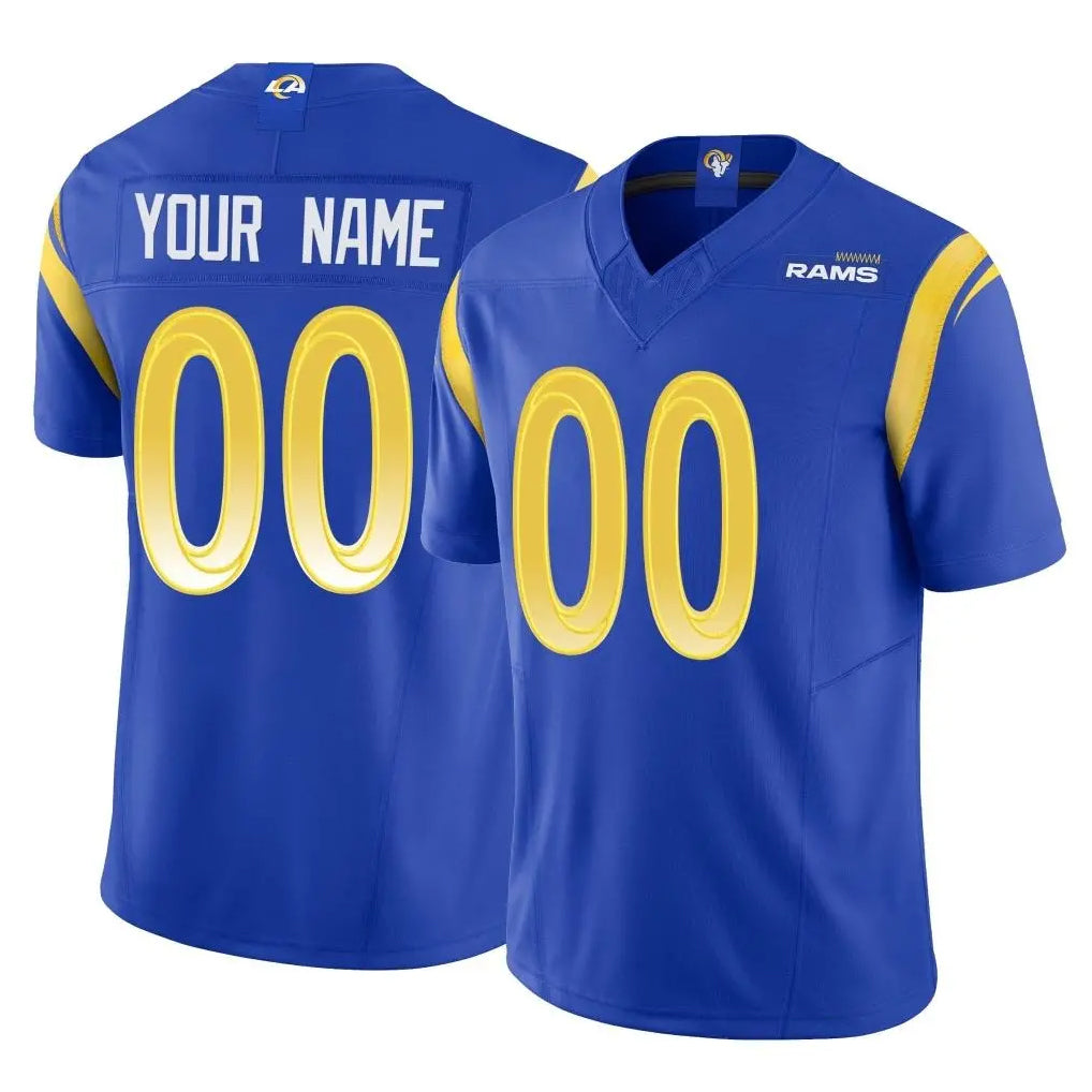Custom LA.Rams Royal Limited Vapor F.U.S.E. Home Game Any Name & Numbers CAdoa Stitched Jerseys