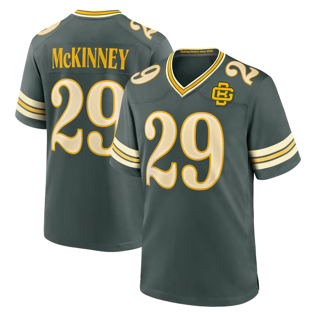 GB.Packers #29 Xavier McKinney Player Green 2026 Rivalries Collection Home Game CAdoa Stitched Jerseys