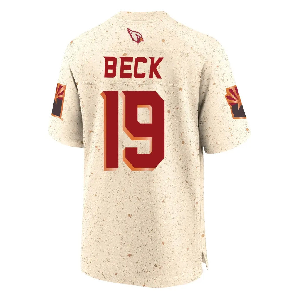 A.Cardinals #19 Carson Beck Player Cream Rivalries Collection Game beagls Stitched Jerseys