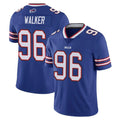 B.Bills #96 Deone Walker Player Royal Vapor Untouchable Limited CAdoa Stitched Jerseys