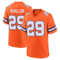 D.Broncos #29 Ja'Quan McMillian Player Orange Alternate Collection Throwback Game CAdoa Stitched Jerseys
