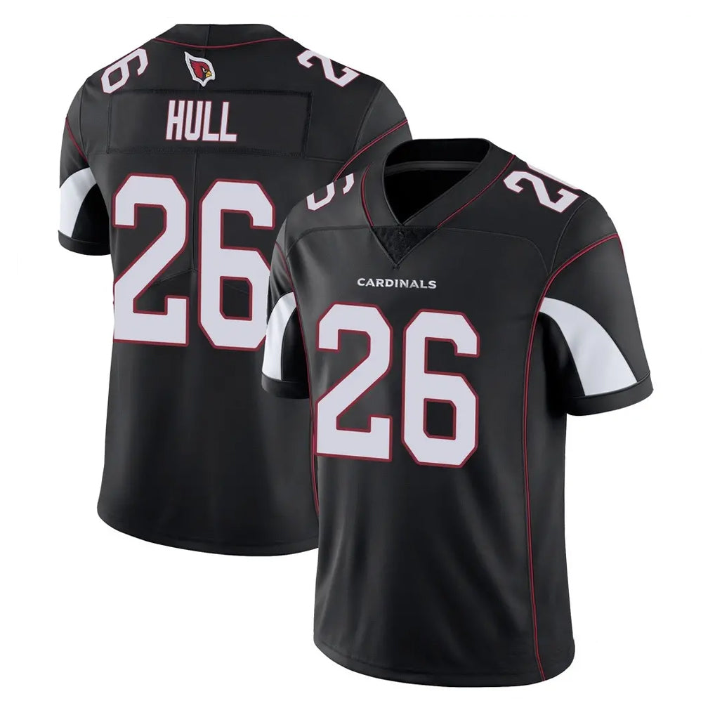 A.Cardinals #26 Evan Hull Player Black Vapor Limited Home Game CAdoa Stitched Jerseys