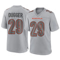 C.Bengals #29 Kyle Dugger Player Gray Atmosphere Fashion Game CAdoa Stitched Jerseys