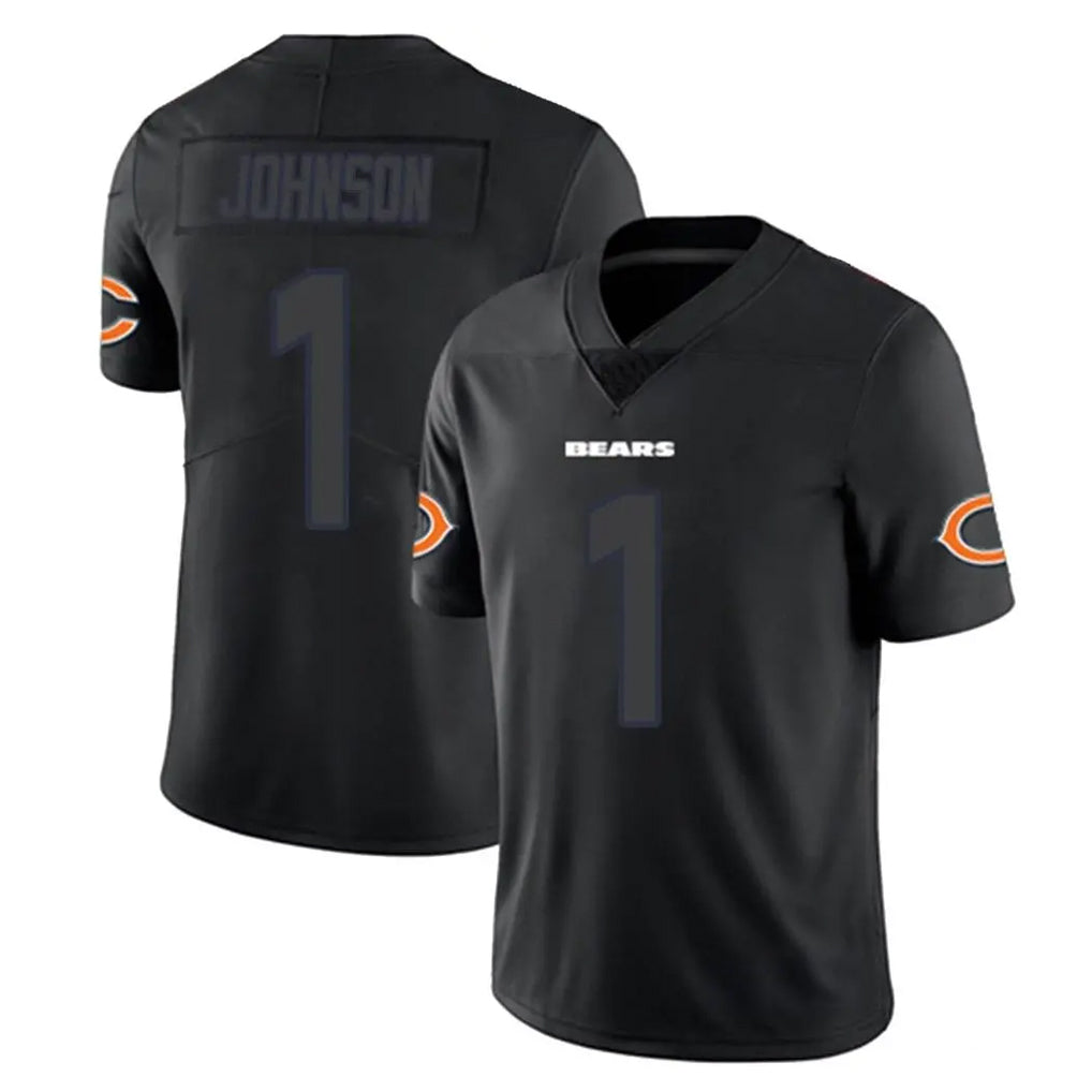 C.Bears #1 Jaylon Johnson Player Black Impact Limited Game CAdoa Stitched Jerseys