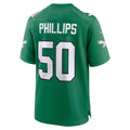 CAdoa P.Eagles #50 Jaelan Phillips Kelly Green Alternate 2 Game Jersey