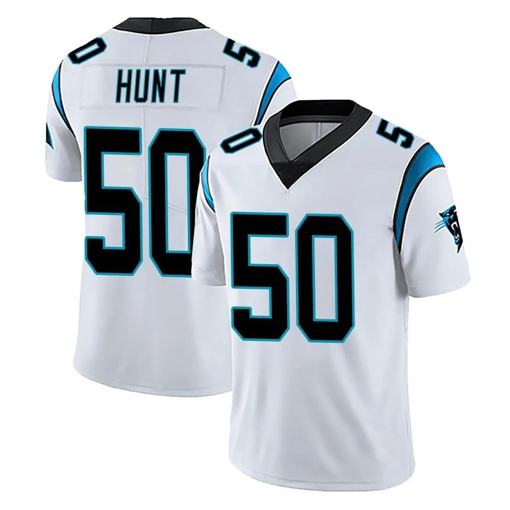 C.Panthers #50 Robert Hunt Player White Vapor Untouchable Limited Game CAdoa Stitched Jerseys