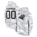 Custom C.Panthers Arctic Camo Salute to Service Pullover Hoodies Any Name & Numbers CAdoa Stitched Jerseys