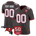 Custom TB.Buccaneers Pewter Limited 2026 Season Vapor F.U.S.E. Home Game Any Name & Numbers CAdoa Stitched Jerseys