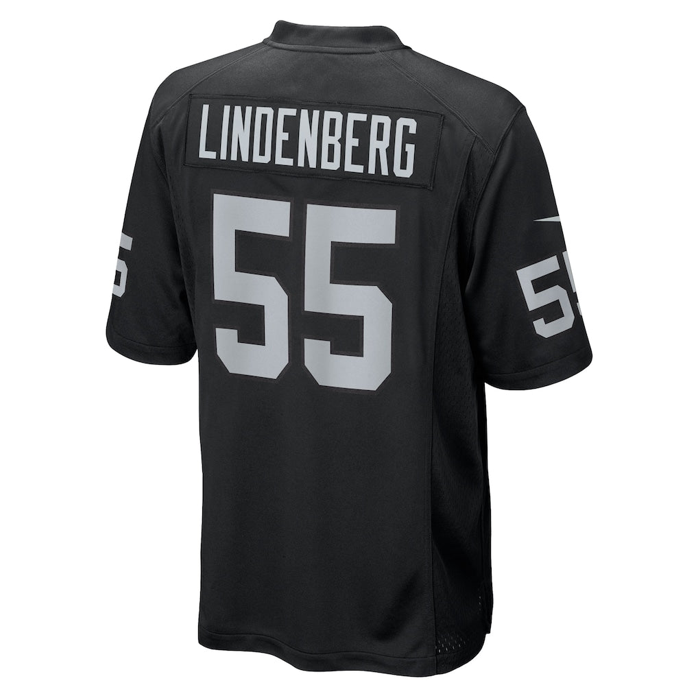 CAdoa LV.Raiders #55 Cody Lindenberg Black Team Game Jersey