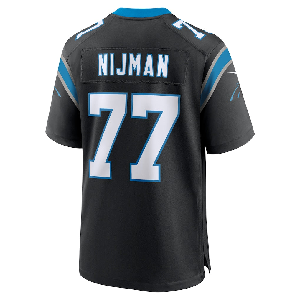 CAdoa C.Panthers #77 Yosh Nijman Black Game Jersey