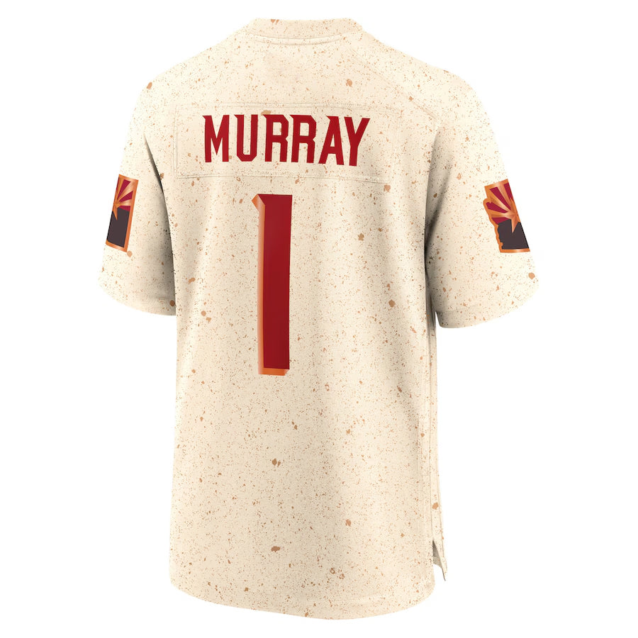 A.Cardinals #1 Kyler Murray Player Cream Rivalries Collection Game beagls Stitched Jerseys
